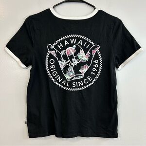 NWT Vans Black Shaka Ringer Tee/Top Size Small
